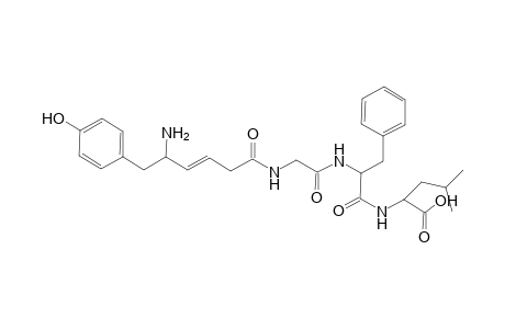 L-Leucine, N-[N-[N-[5-amino-6-(4-hydroxyphenyl)-1-oxo-3-hexenyl]glycyl]-L-phenyl alanyl]-, [S-(E)]-