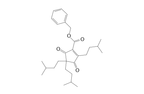 1-Cyclopentene-1-carboxylic acid, 2,4,4-tris(3-methylbutyl)-3,5-dioxo-, phenylmethyl ester