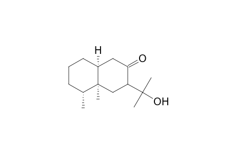 2(1H)-naphthalenone, octahydro-3-(1-hydroxy-1-methylethyl)-4a,5-dimethyl-, (4a.alpha.,5.alpha.,8a.alpha.)-(+-)-