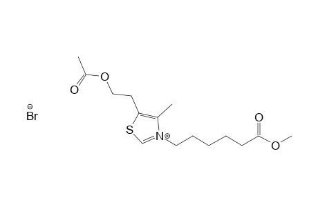 5-(2-Acetoxyethyl)-3-(5-methoxycarbonylpentyl)-4-methylthiazole-3-ium bromide