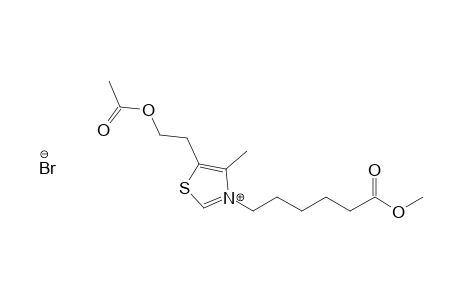 5-(2-Acetoxyethyl)-3-(5-methoxycarbonylpentyl)-4-methylthiazole-3-ium bromide