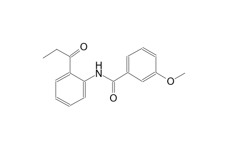 3-methoxy-N-(2-propionylphenyl)benzamide