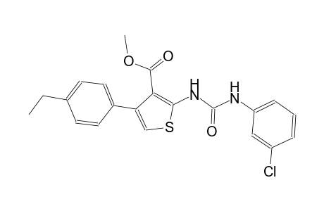 methyl 2-{[(3-chloroanilino)carbonyl]amino}-4-(4-ethylphenyl)-3-thiophenecarboxylate