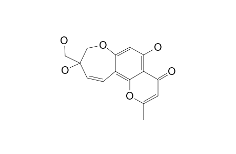 8,11-DIHYDRO-5,9-DIHYDROXY-9-HYDROXYMETHYL-2-METHYL-4H-PYRANO-[2,3-G]-[1]-BENZOXEPIN-4-ONE