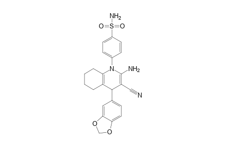 4-[2-Amino-4-(benzo[d][1,3]dioxol-5yl)-3-cyano-5,6,7,8-tetrahydroquinolin-1(4H)-yl]benzenesulfonamide