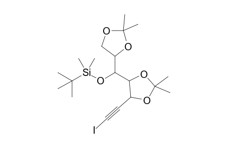 2,2-Dimethyl-4-[(2,2-dimethyl-4-(2-iodoethynyl)-1,3-dioxolan-5-yl)(tert-butyldimethylsiloxy)methyl]-1,3-dioxolane