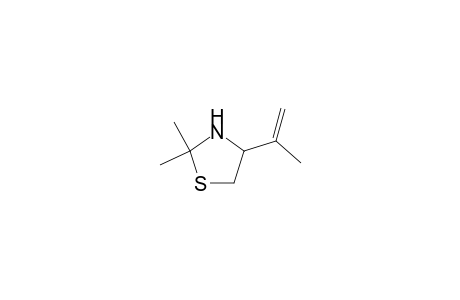 Thiazolidine, 2,2-dimethyl-4-(1-methylethenyl)-