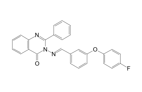 3-({(E)-[3-(4-Fluorophenoxy)phenyl]methylidene}amino)-2-phenylquinazolin-4(3H)-one