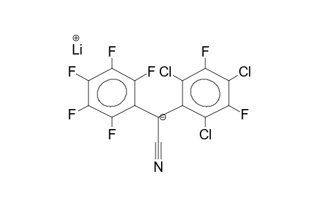 ALPHA-PENTAFLUOROPHENYL-ALPHA-(2,4,6-TRICHLORODIFLUOROPHENYL)ACETONITRILE, LITHIUM SALT