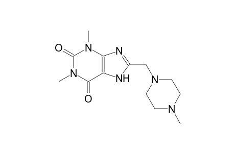 1,3-dimethyl-8-[(4-methyl-1-piperazinyl)methyl]-3,7-dihydro-1H-purine-2,6-dione