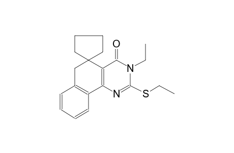 3-ethyl-2-(ethylthio)-3H-spiro[benzo[h]quinazoline-5,1'-cyclopentan]-4(6H)-one