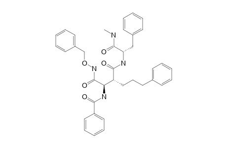 N-METHYL-(R)-2-[(R)-2-(BENZYLOXYAMINO)-1-(BENZOYLAMINO)-2-OXO-ETHYL]-5-PHENYLPENTANOYL-(S)-PHENYLALANINEAMIDE