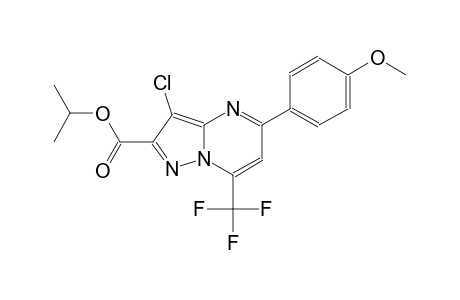 isopropyl 3-chloro-5-(4-methoxyphenyl)-7-(trifluoromethyl)pyrazolo[1,5-a]pyrimidine-2-carboxylate