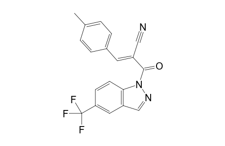 (E)-3-(p-tolyl)-2-(5-(trifluoromethyl)-1H-indazole-1-carbonyl)acrylonitrile