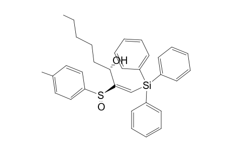 (ss,S)-(E)-2-(p-Tolylsulfinyl)-1-(triphenylsilyl)-1-octen-3-ol