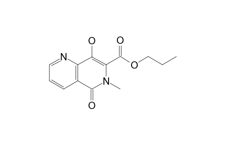 8-HYDROXY-7-N-PROPYLOXYCARBONYL-6-METHYL-NAPHTHYRIDIN-5(6H)-ONE