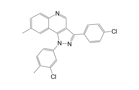 1H-pyrazolo[4,3-c]quinoline, 1-(3-chloro-4-methylphenyl)-3-(4-chlorophenyl)-8-methyl-