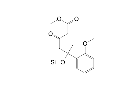 Benzenepentanoic acid, 2-methoxy-.delta.-methyl-.beta.-oxo-.delta.-[(trimethylsilyl)oxy]-, methyl ester