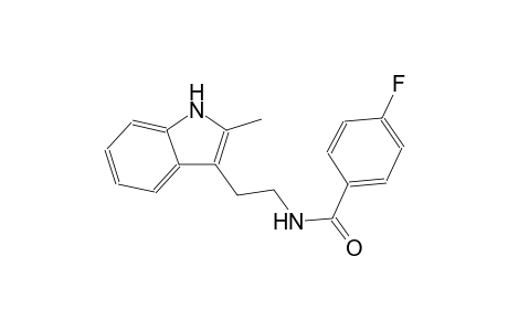 benzamide, 4-fluoro-N-[2-(2-methyl-1H-indol-3-yl)ethyl]-