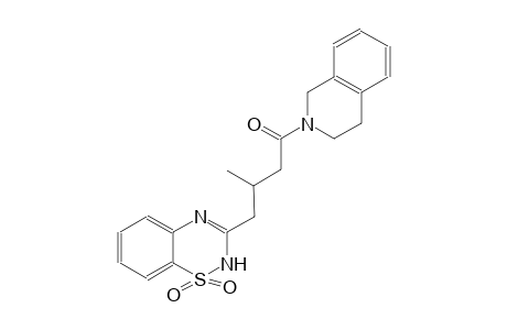 2H-1,2,4-benzothiadiazine, 3-[4-(3,4-dihydro-2(1H)-isoquinolinyl)-2-methyl-4-oxobutyl]-, 1,1-dioxide