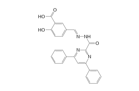 5-({[(4,6-diphenyl-2-pyrimidinyl)carbonyl]hydrazono}methyl)-2-hydroxybenzoic acid