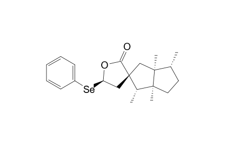 Spiro[furan-3(2H),2'(1'H)-pentalen]-2-one, octahydro-1',3'a,4',6'a-tetramethyl-5-(phenylseleno)-, [1'.alpha.,2'.beta.(R*),3'a.alpha.,4'.alpha.,6'a.alpha.]-(.+-.)-