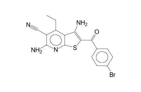 2-(4-bromobenzoyl)-3,6-diamino-4-ethyl-5-cyano-6-thieno[2,3-b]pyridine