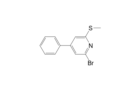 Pyridine, 2-bromo-6-(methylthio)-4-phenyl-