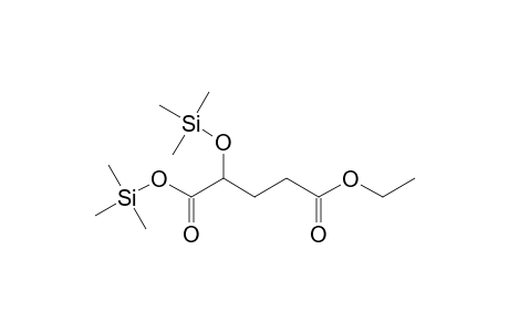 2-Hydroxyglutaricacid,5 ethyl ester 2TMS
