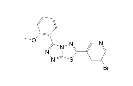 [1,2,4]triazolo[3,4-b][1,3,4]thiadiazole, 6-(5-bromo-3-pyridinyl)-3-(2-methoxyphenyl)-