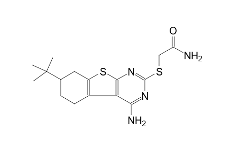 2-[(4-amino-7-tert-butyl-5,6,7,8-tetrahydro[1]benzothieno[2,3-d]pyrimidin-2-yl)sulfanyl]acetamide