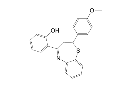 2-[2,3-Dihydro-2-(4-methoxyphenyl)-1,5-benzothiazepin-4-yl]phenol