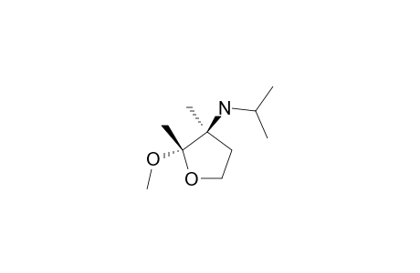 TRANS-3-(N-ISOPROPYLAMINO)-2-METHOXY-2,3-DIMETHYLOXOLANE