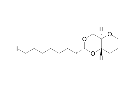(2R,4aR,8aS)-2-(7-iodanylheptyl)-4,4a,6,7,8,8a-hexahydropyrano[3,2-d][1,3]dioxine