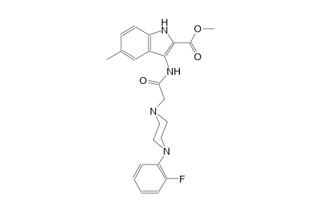 methyl 3-({[4-(2-fluorophenyl)-1-piperazinyl]acetyl}amino)-5-methyl-1H-indole-2-carboxylate