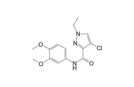 1H-Pyrazole-3-carboxamide, 4-chloro-N-(3,4-dimethoxyphenyl)-1-ethyl-