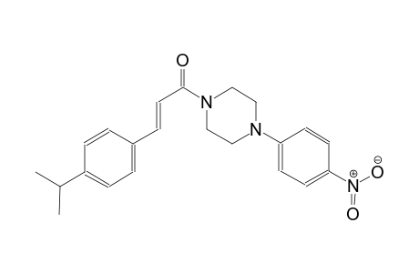 1-[(2E)-3-(4-isopropylphenyl)-2-propenoyl]-4-(4-nitrophenyl)piperazine