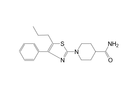 1-(4-phenyl-5-propyl-1,3-thiazol-2-yl)-4-piperidinecarboxamide