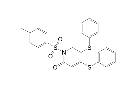 1-[(4-Methylphenyl)sulfonyl]-4,5-bis(phenylthio)-5,6-dihydro-2-pyridinone