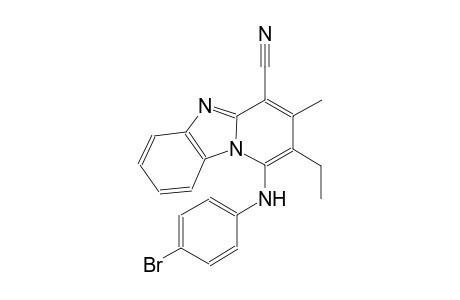 1-(4-bromoanilino)-2-ethyl-3-methylpyrido[1,2-a]benzimidazole-4-carbonitrile