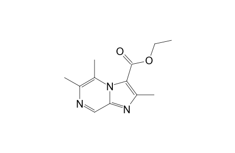 3-ETHOXYCARBONYL-2,5,6-TRIMETHYLIMIDAZO-[1,2-A]-PYRAZINE