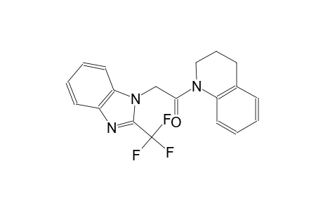 1-(3,4-Dihydro-2H-quinolin-1-yl)-2-(2-trifluoromethyl-benzoimidazol-1-yl)-ethanone