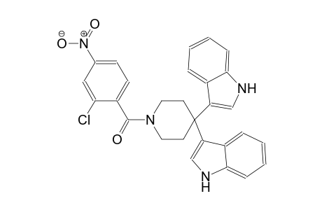 1H-indole, 3-[1-(2-chloro-4-nitrobenzoyl)-4-(1H-indol-3-yl)-4-piperidinyl]-