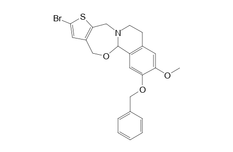 2-Benzyloxy-10-bromo-3-methoxy-5,6,8,12-tetrahydro-13aH-thieno[2',3':5,6][1,3]oxazepino[2,3-a]isoquinoline
