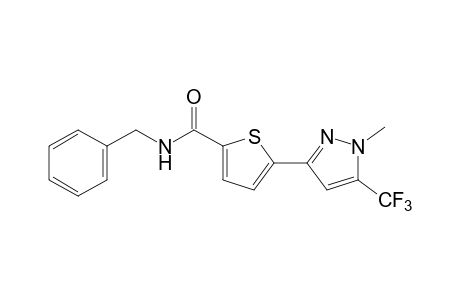 N-benzyl-5-[1-methyl-5-(trifluoromethyl)pyrazol-3-yl]-2-thiophenecarboxamide