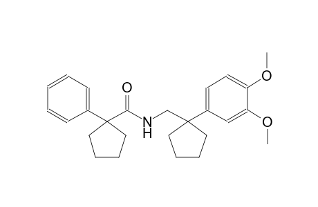 cyclopentanecarboxamide, N-[[1-(3,4-dimethoxyphenyl)cyclopentyl]methyl]-1-phenyl-
