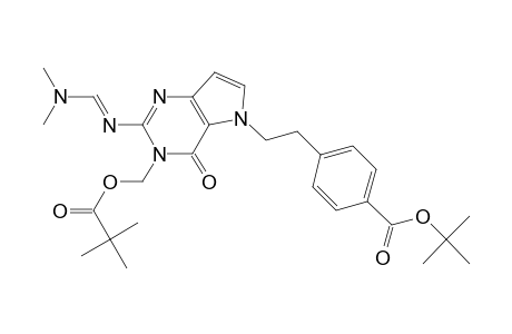 4-[2-[2-[(E)-dimethylaminomethyleneamino]-4-keto-3-(pivaloyloxymethyl)pyrrolo[3,2-d]pyrimidin-5-yl]ethyl]benzoic acid tert-butyl ester