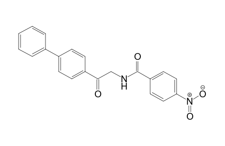 Benzamide, N-(2-[1,1'-biphenyl]-4-yl-2-oxoethyl)-4-nitro-
