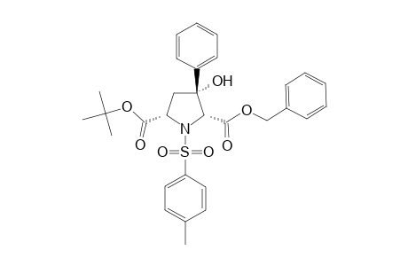 (2R,3R,5S)-3-hydroxy-1-(4-methylphenyl)sulfonyl-3-phenylpyrrolidine-2,5-dicarboxylic acid O5-tert-butyl ester O2-(phenylmethyl) ester