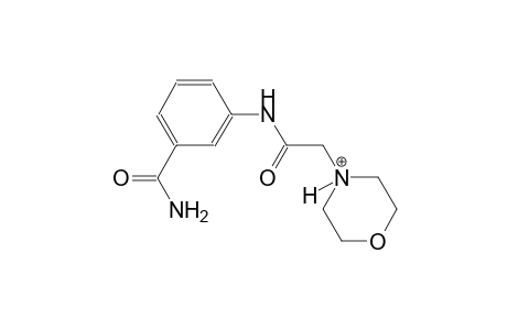 4-{2-[3-(aminocarbonyl)anilino]-2-oxoethyl}morpholin-4-ium